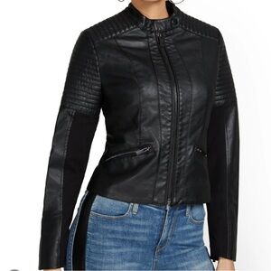 Faux leather jacket